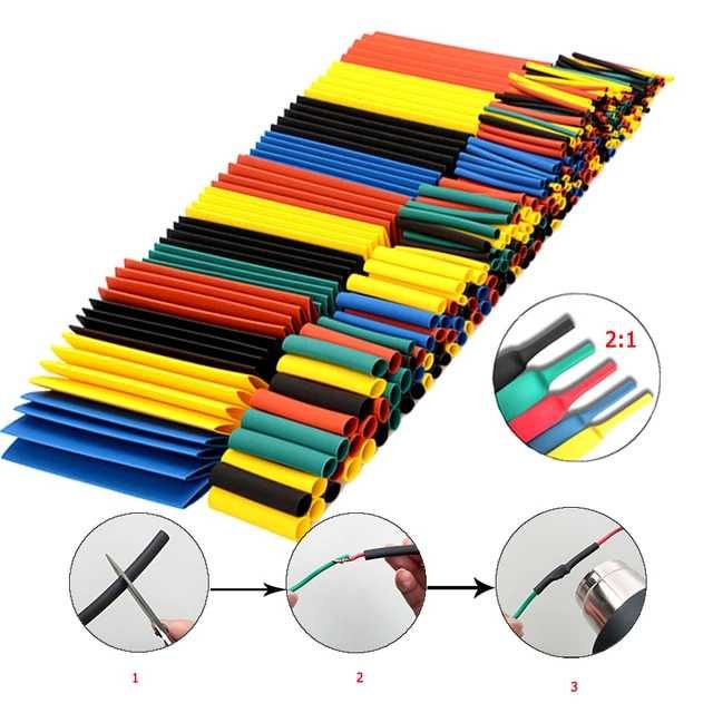 100 ống gen co nhiệt màu trắng phi 5 cắt sẵn 4cm.