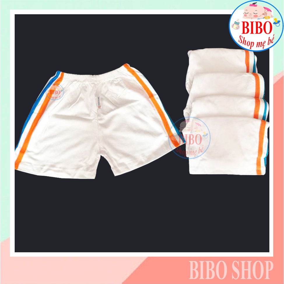 (Chất đẹp)Quần Ngắn Trắng Sơ Sinh Chất Vải Cotton Cho Bé Mặc, Quần Đùi Mặc Đi Học _Hiệu Kington Trắng