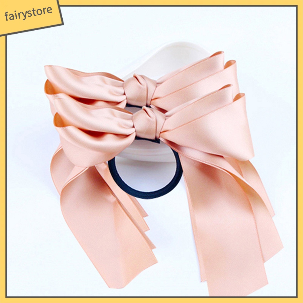 Set 2 dây buộc tóc thắt nơ xinh xắn cho nữ