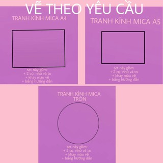 SET TRANH KÍNH TỰ TÔ THEO YÊU CẦU - ANIME GLASSPAINTING KIT