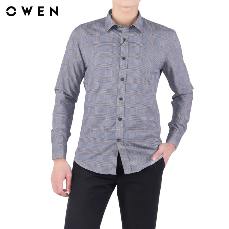 Áo sơ mi Dài tay Owen Slim Fit màu Đen - AS61051D