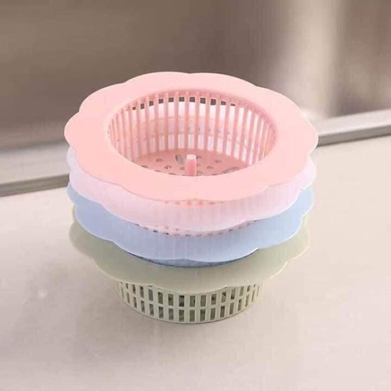 LỌC RÁC NHỰA BỒN RỬA  HÌNH HOA(GIAO MÀU NGẪU NHIÊN)