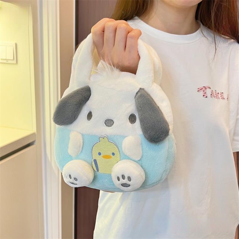 Sanrio Túi Xách Tay Hình Cinnamoroll My Melody Hello Kitty Kuromi Kawaii Plushie Nhồi Bông Đáng Yêu Làm Quà Sinh Nhật