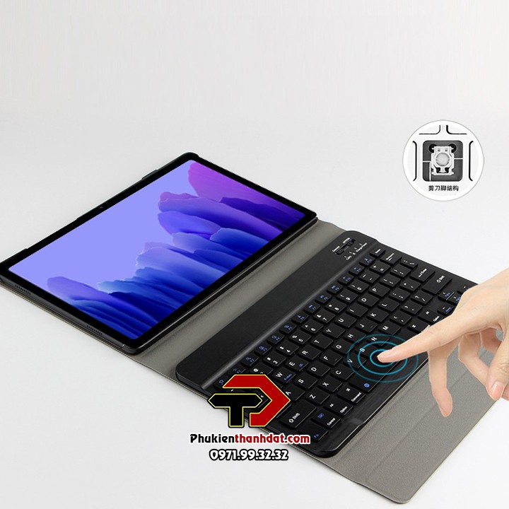 Bao da kèm bàn phím Bluetooth Samsung Galaxy Tab S7 FE, Tab S7, Tab S7+, Tab A7 Lite, Tab A7 2020 T505 Smart Keyboard