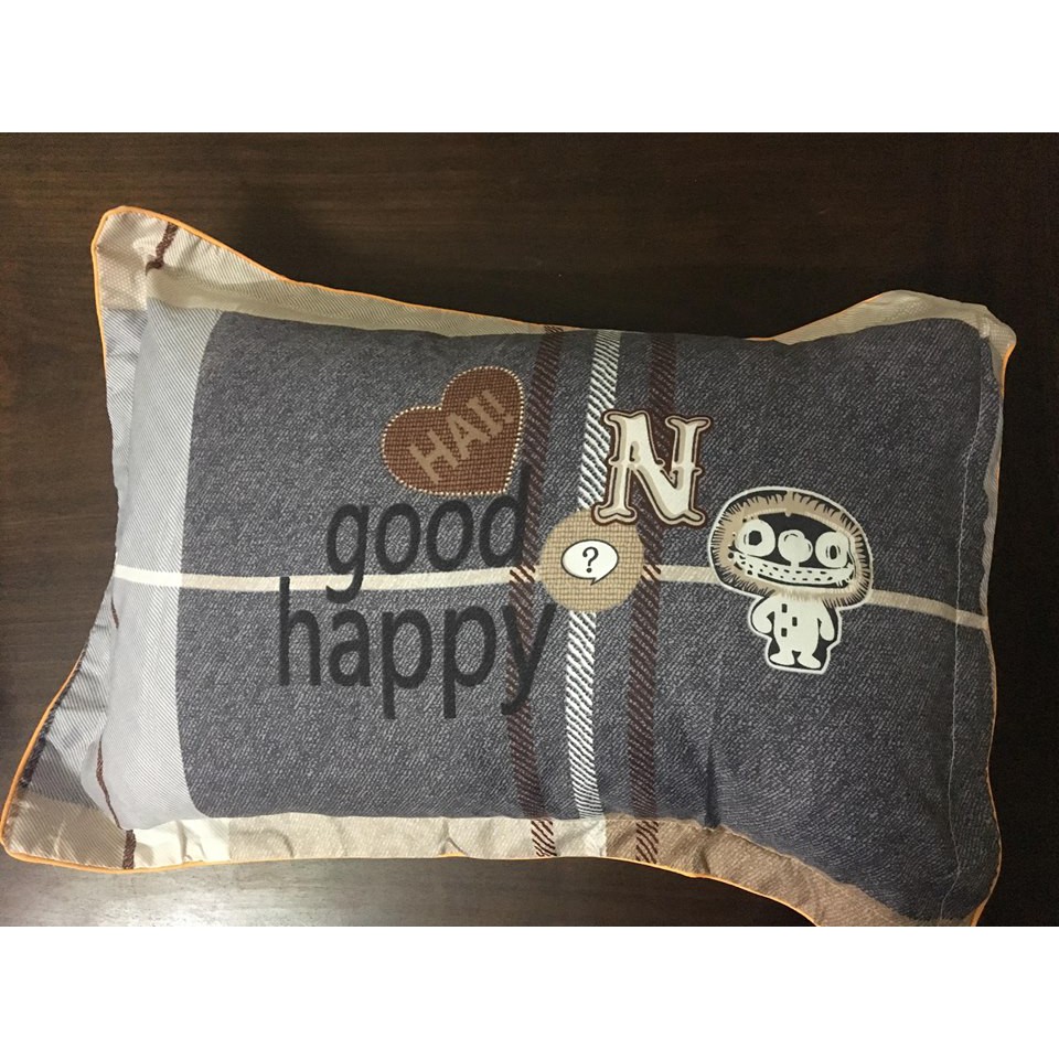 Bộ 2 vỏ gối cotton nhung kích thước 40x60cm