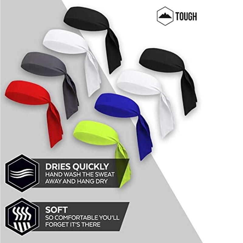 Băng Đô Thể Thao Co Giãn Thấm Hút Mồ Hôi