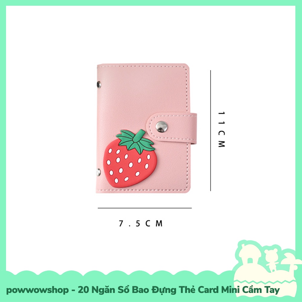 [Sẵn VN - Hỏa Tốc] 20 Ngăn Sổ Bao Thẻ Đựng Card, Amiibo Mini Cầm Tay Phong Cách Đáng Yêu Cute Style