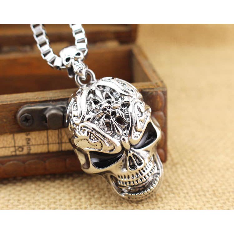 Vòng cổ Skull Inox 100% Cao Cấp