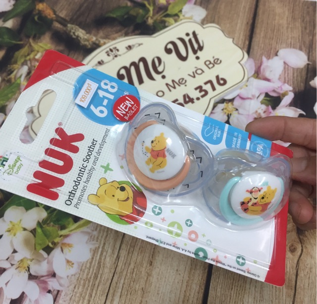 Bộ 2 ty giả NUK Silicone Disney Sleeptime