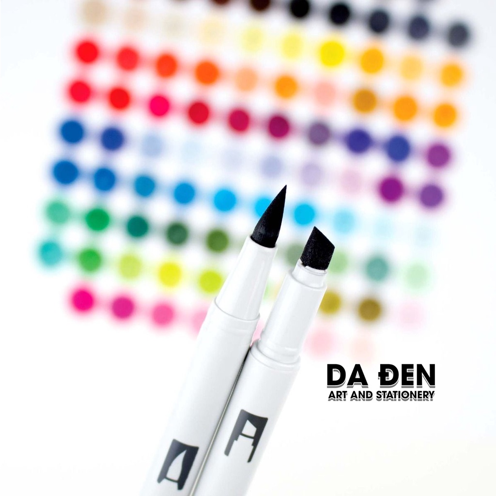 [DA ĐEN] Bộ 5 Bút Dual Marker Tombow ABT Pro - Green Tones