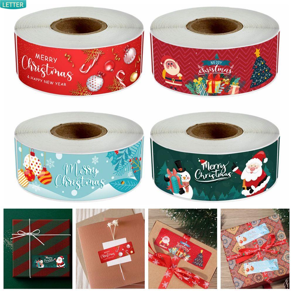 Set 120 Nhãn Dán Trang Trí Giáng Sinh 1*3inch