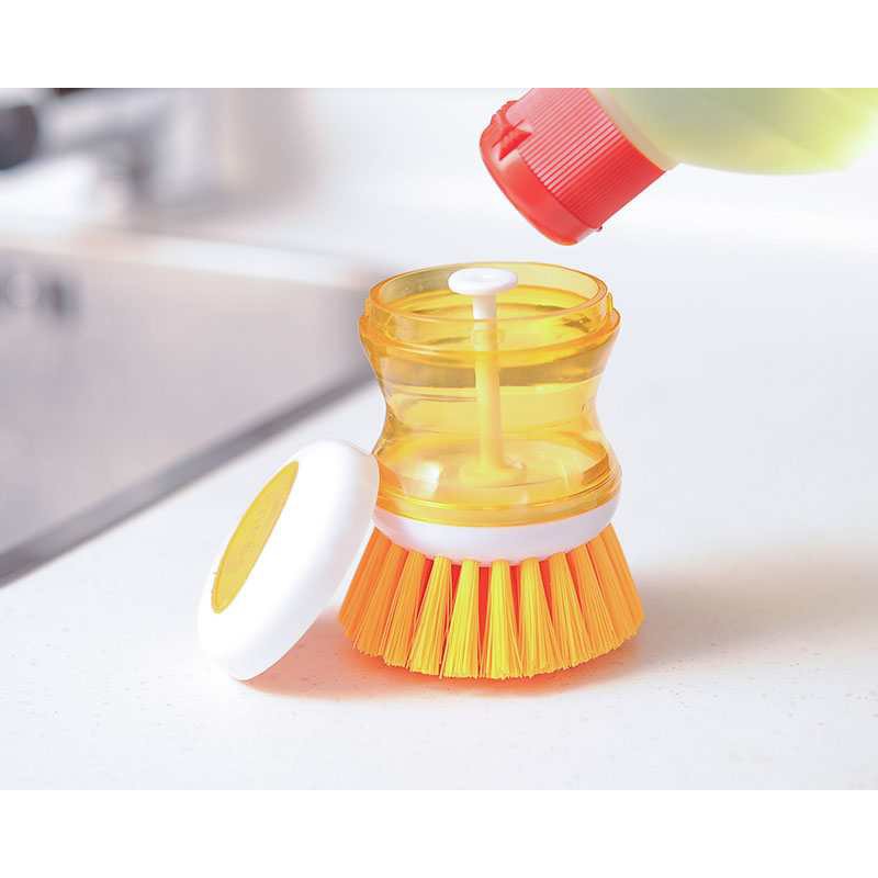 Dụng cụ cọ xoong nồi kèm bình chứa thông minh