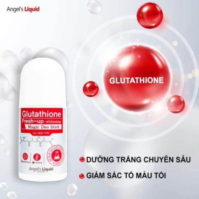 Lăn Khử Mùi Làm Trắng Da Angel's Liquid Glutathione Fresh-up Whitening Magic Deo Stick 60ml | BigBuy360 - bigbuy360.vn