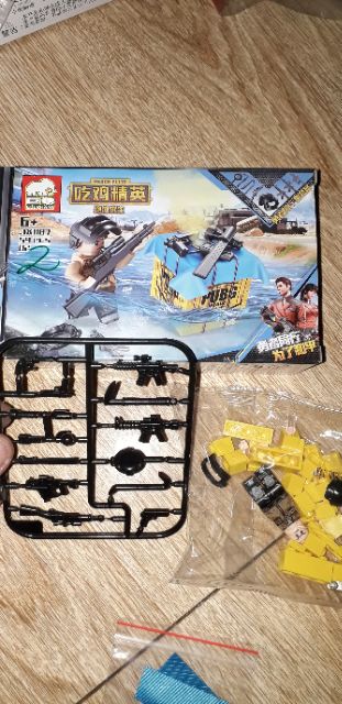 Lắp ráp 1 hộp LegoPuBG hộp thính JX1187