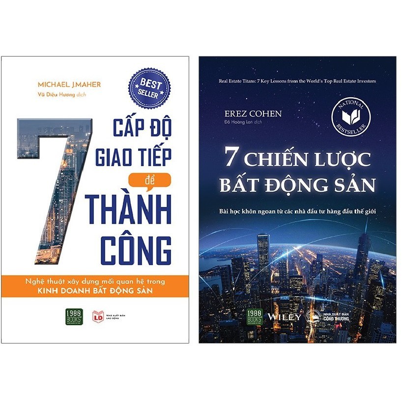 Sách - 2 Cuốn 7 Cấp Độ Giao Tiếp Để Thành Công, 7 Chiến Lược Bất Động Sản ( kèm sổ tay) [1980 Books]