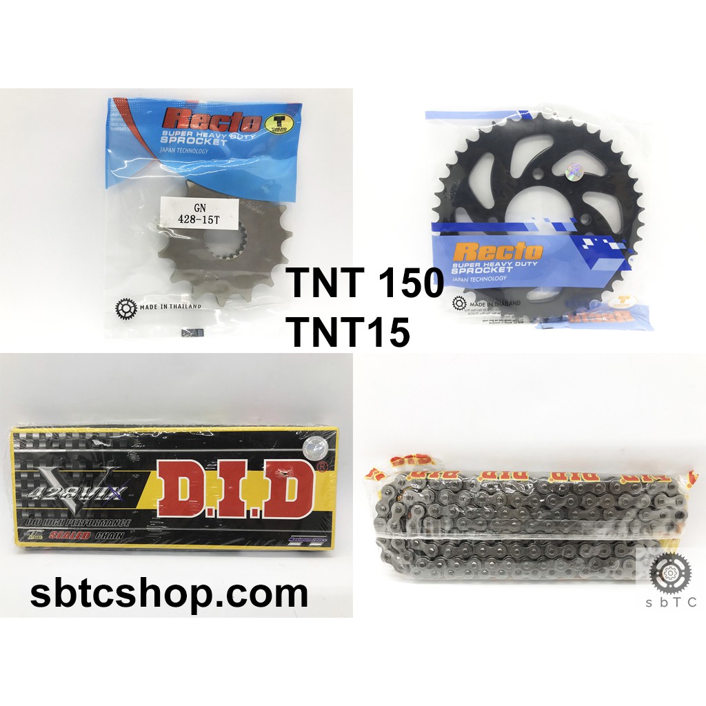 NSD Nhông dĩa RECTO sên TFX DID phốt cao su TNT 150 TNT15 chính hãng