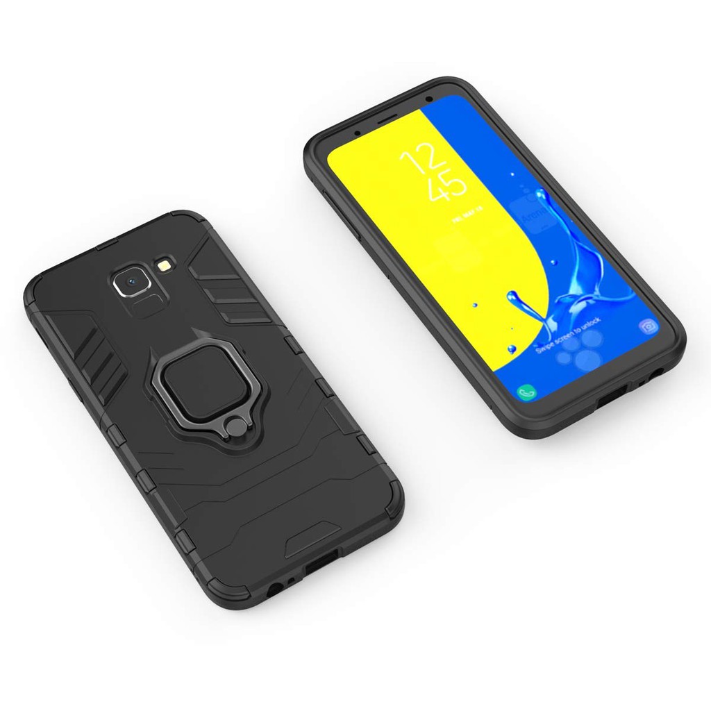 Ốp lưng Samsung J6 2018, Ốp iron man chống sốc kèm nhẫn iring chống xem video cho Samsung J6 | BigBuy360 - bigbuy360.vn