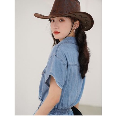 Jumpsuit Denim Ngắn Dáng Ôm DX0T