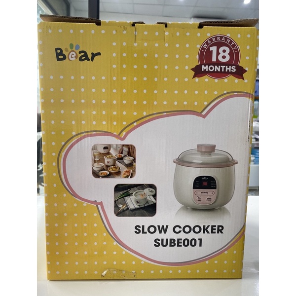 Nồi nấu cháo chậm Bear 0,8l