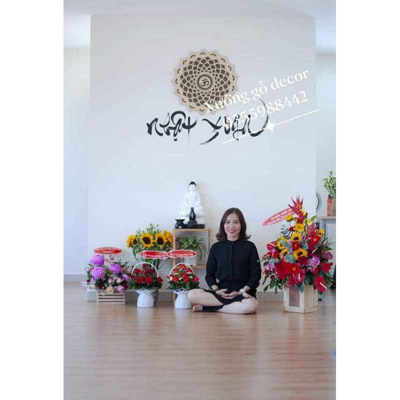 Tranh Decor Treo Tường Hoa Mandala Trang Trí Phòng Thiền , Yoga ...