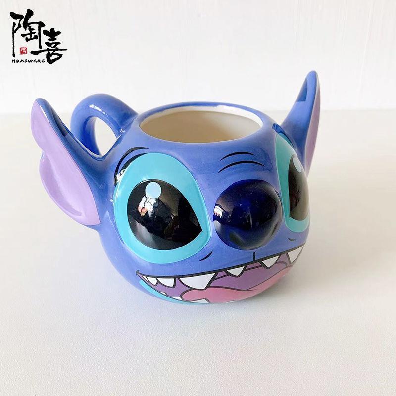 Cốc Uống Nước Bằng Sứ Hình Stitch disney Đáng Yêu