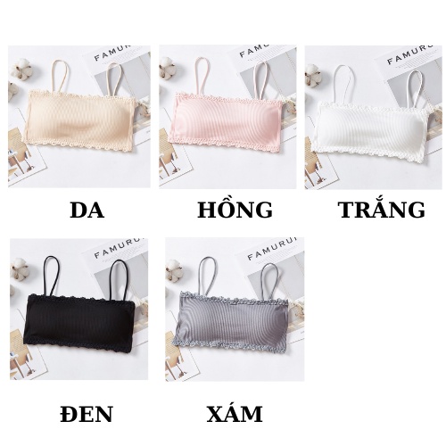 Áo Bra 2 Dây - Bra Len Tăm Thể Thao Cài Sau - Áo Ngực Mút Mỏng AMYBRA B636