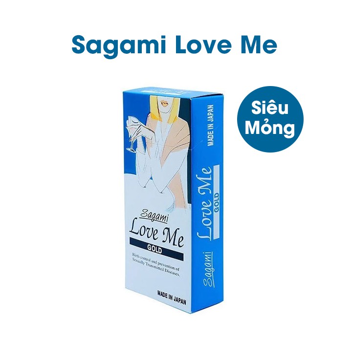 [Hàng Chuẩn Nhật] Bao Cao Su Siêu Mỏng Cho Cảm Xúc Yêu Chân Thực Nhất - Bcs Sagami Love Me Gold (Hộp 10C)