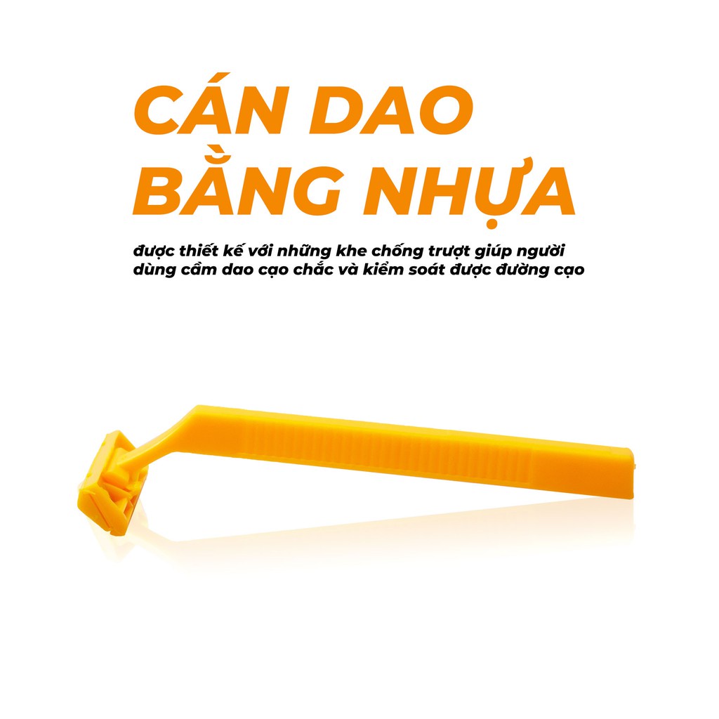 Dạo Cao Râu LiYu Max Cán Nhựa Hai Lưỡi Vĩ 10 Cây