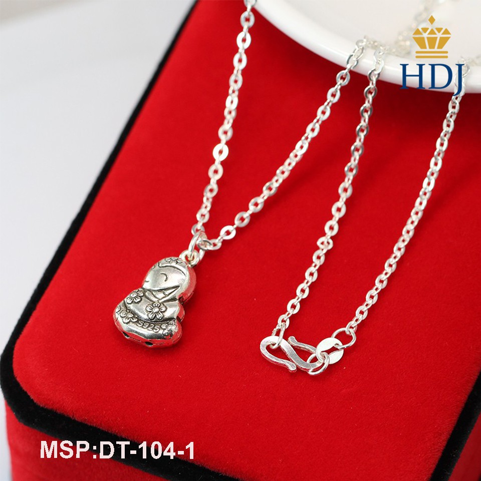 Vòng cổ bạc cho bé trai, bé gái tuổi tỵ hình con rắn đẹp trang sức HDJ mã DT-104-1 Hàng Mới