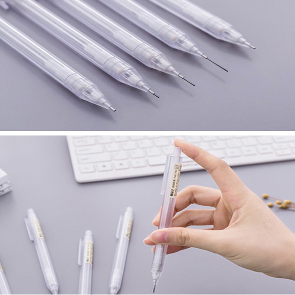 Bút chì bấm 0.5/0.7mm 2B trong suốt phong cách Nhật Bản chất lượng cao