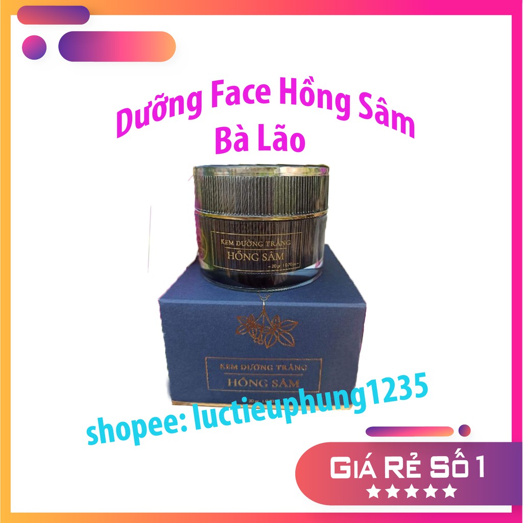 Face Hồng Sâm Bà Lão Dưỡng Sáng mịn da 20g