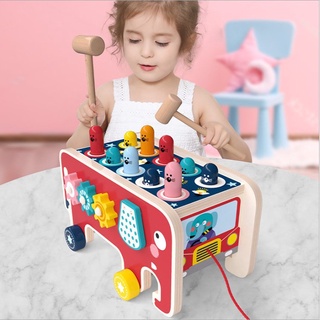 Đồ chơi gỗ Đập Chuột Kèm Đàn - Đập chuột bằng gỗ cho bé