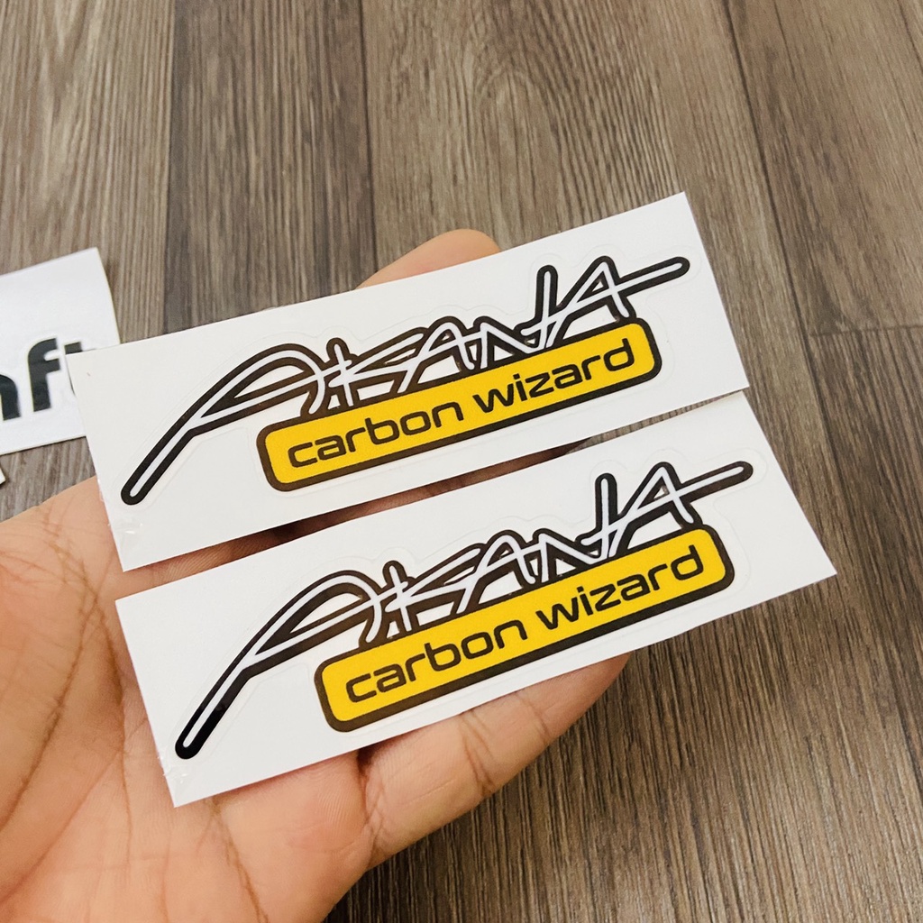 (TEM in UV) Tem chữ ký, tem LOGO chữ AKANA, tem trang trí xe máy