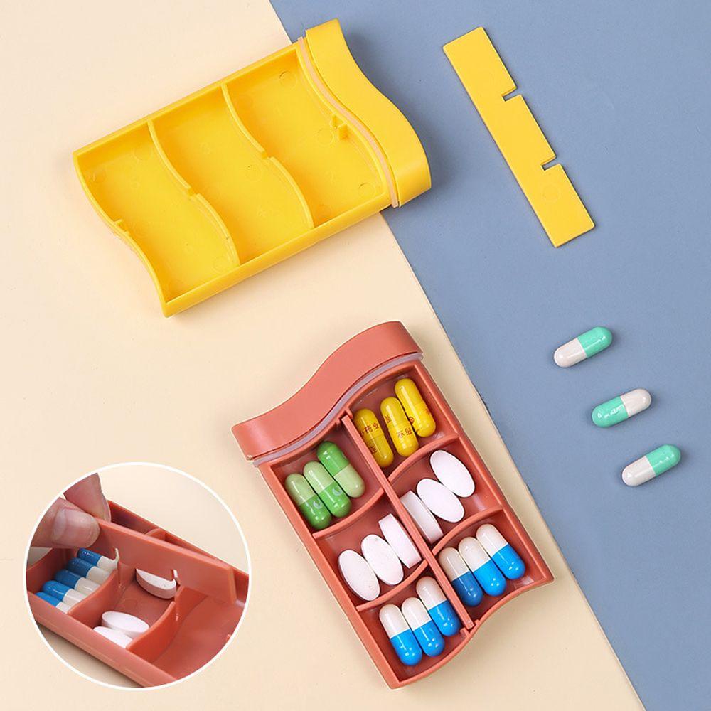 Hộp Đựng Thuốc 6 Ngăn Nhỏ Gọn Tiện Dụng Mang Theo Du Lịch