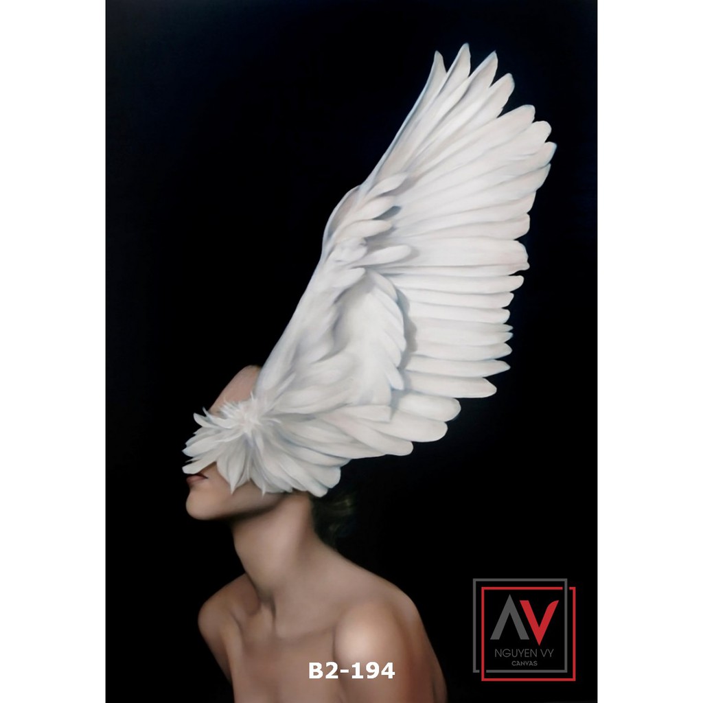 Tranh Canvas 40x60cm bán nude nghệ thuật trang trí đẹp mà rẻ | Nguyenvy Decor