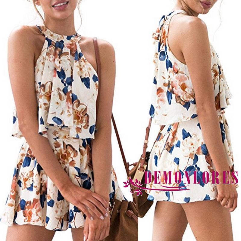 Thời Trang Jumpsuit Ngắn Đi Biển Cho Nữ