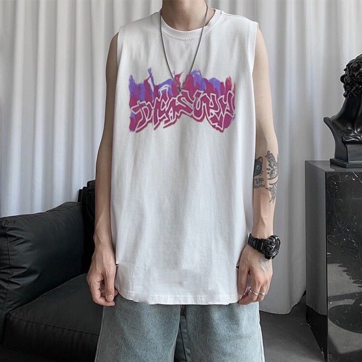 Áo thun ba lỗ MMIOT y2k in hình anime goth phong cách harajuku đáng yêu cho nam