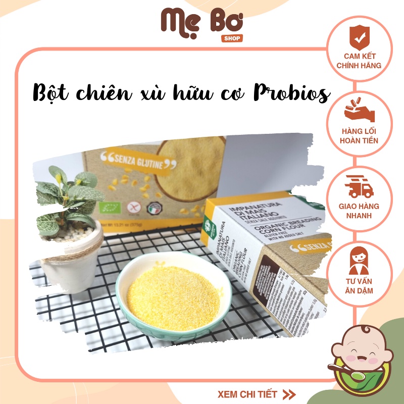 [Probios] Bột chiên xù hữu cơ Probios cho bé ăn dặm