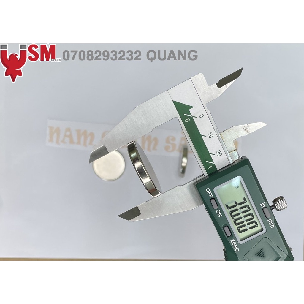 [NCSG] Nam châm đất hiếm 30x5mm đúng lực từ N35 mạ nikel sáng