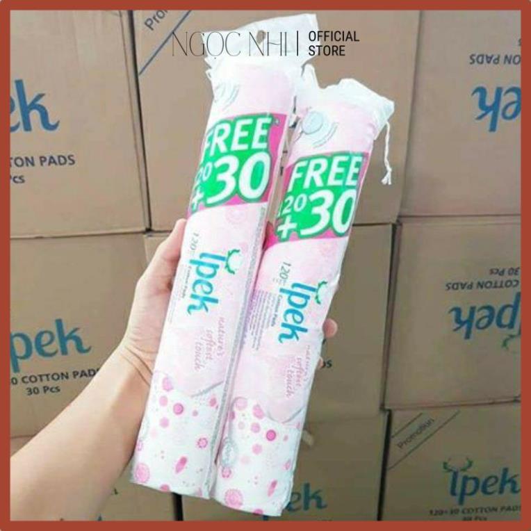 Bông Tẩy Trang Ipek Thổ Nhĩ Kỳ 150 (120 + 30) Miếng - tẩy trang [Chính Hãng 100%]