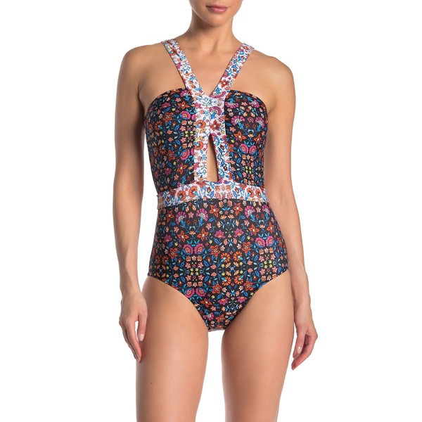 Bộ bơi một mảnh cách điệu cut out lưng Laun Dry xuất khẩu Mỹ