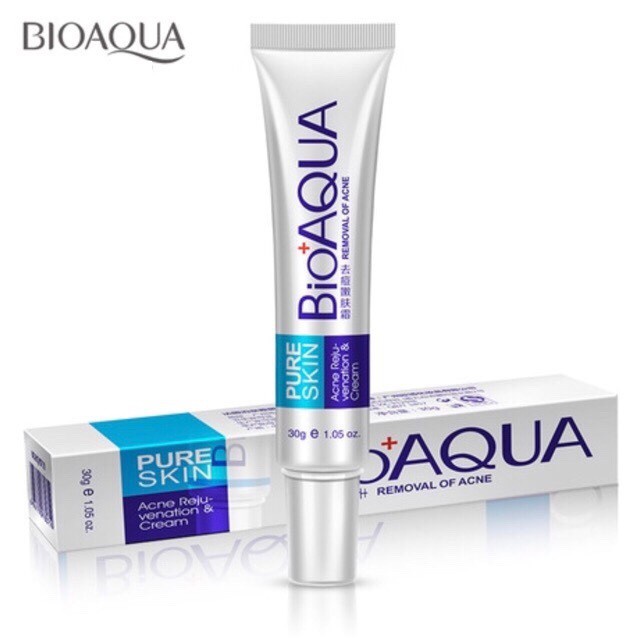 Kem mụn Bioaqua Pure Skin hàng nội địa Trung, Kem chấm mụn trứng cá Pure Skin Bioaqua làm giảm mụn hiệu quả