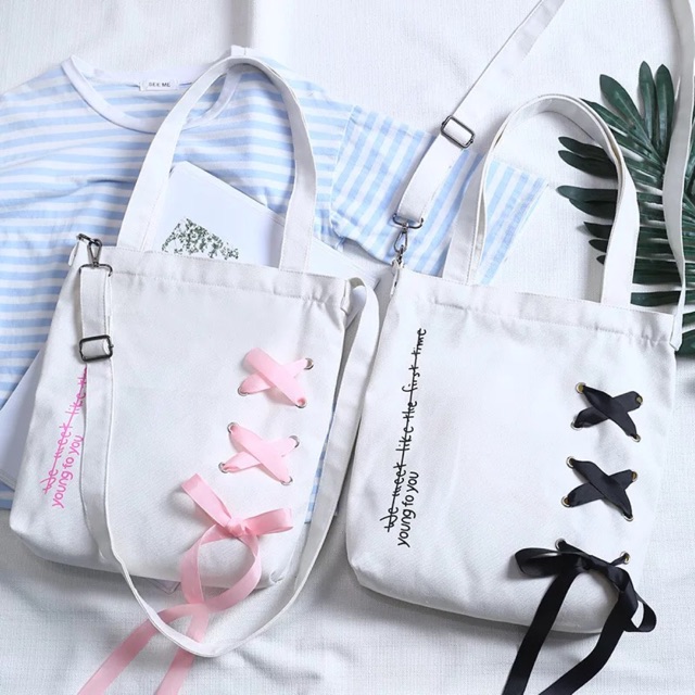 Túi tote nơ sale chỉ còn 45k