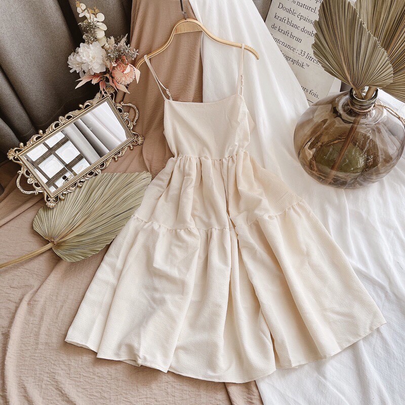 [Mã FAGREEN1505 giảm tới 30K đơn 99K] D3145❤️Đầm Maxi Nữ Trắng 2 Dây 🦋 Váy 2 dây Nữ Chất Đũi Dáng Xòe 🦋 (Ảnh thật) | BigBuy360 - bigbuy360.vn