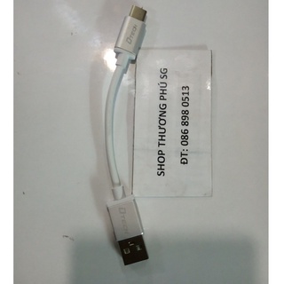 Cáp sạc nhanh Type C dài 10Cm / Cáp USB ra Type C (2.5A Max)