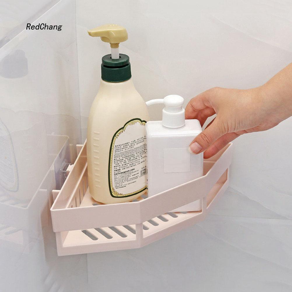 Kệ tam giác treo góc tường đựng vật dụng tiện lợi cho nhà tắm