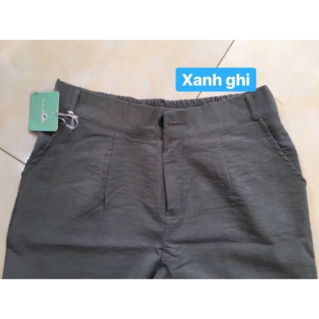 Quần ống rộng lửng -chất liệu đũi nhật ( Giá sỉ + ảnh thật ) | BigBuy360 - bigbuy360.vn