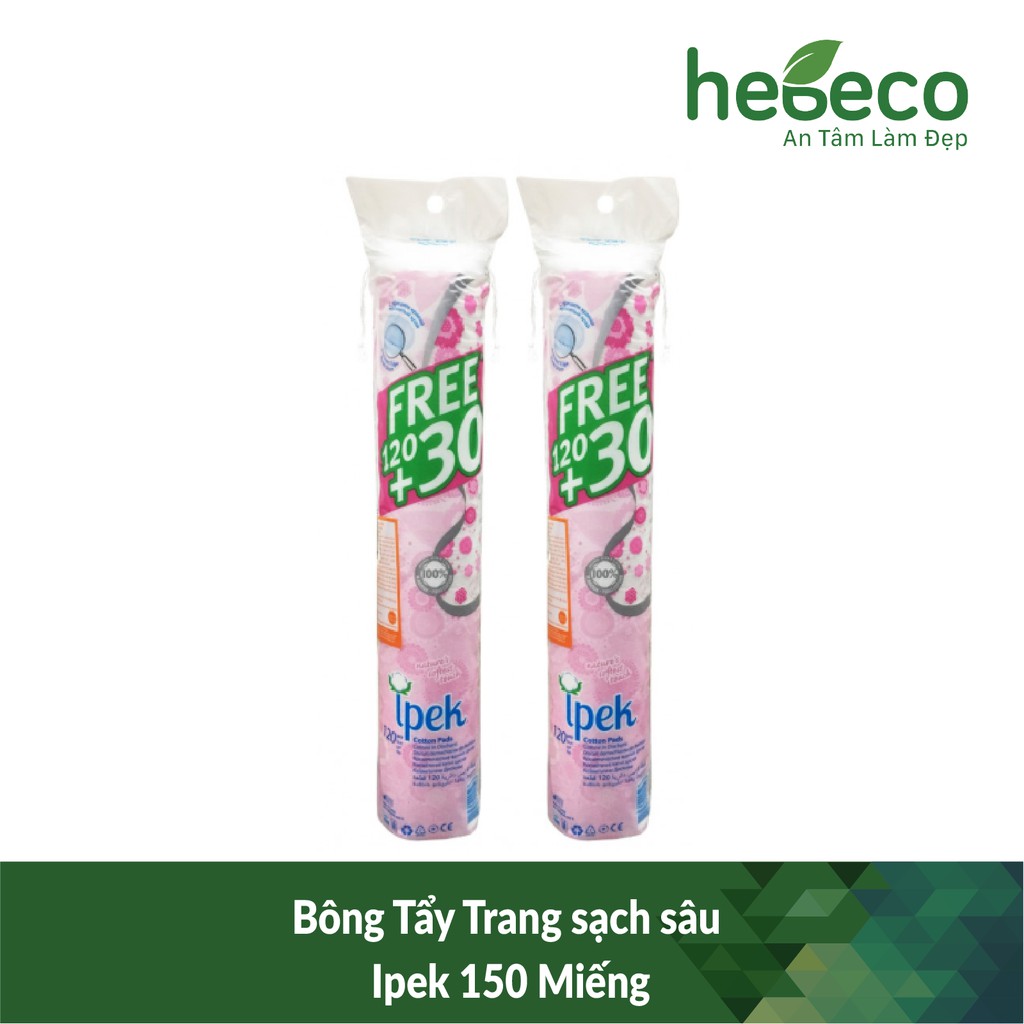 Bông Tẩy Trang sạch sâu  ipek 150 Miếng