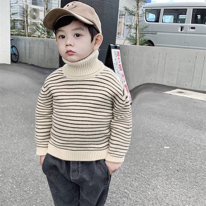 Áo len trẻ em, áo len cho bé trai bé gái lót nỉ bông bên trong dày dặn mềm mịn giữ ấm cho bé