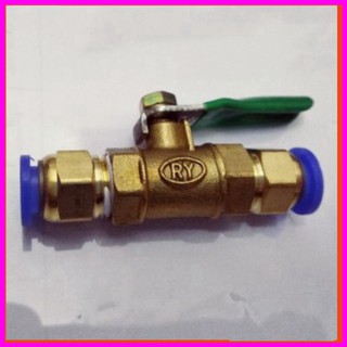 [GIÁ TỐT]  Van khóa đồng ống 8 ly. Dùng khóa nước cho máy phun sương